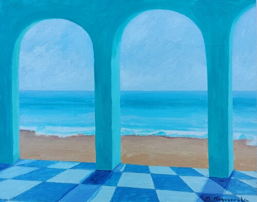 Verano en el Mediterráneo by Marietta Negueruela, Painting for Sale on Select