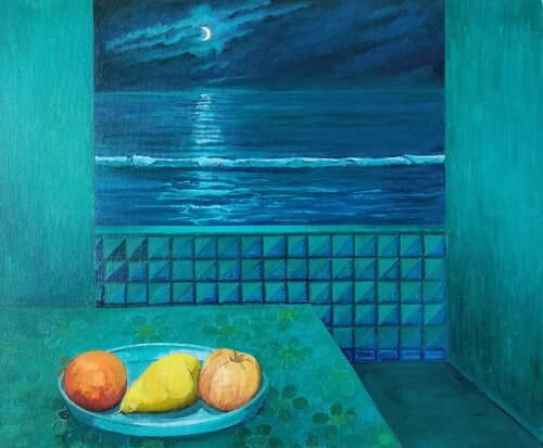 Sinfonía en verdes by Marietta Negueruela, Painting for Sale on Select