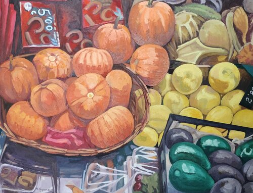 Bodegón de Halloween by Marietta Negueruela, Painting for Sale on Select
