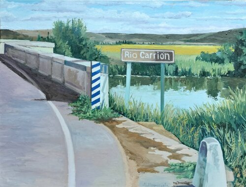 El puente de Husillos by Marietta Negueruela, Painting for Sale on Select