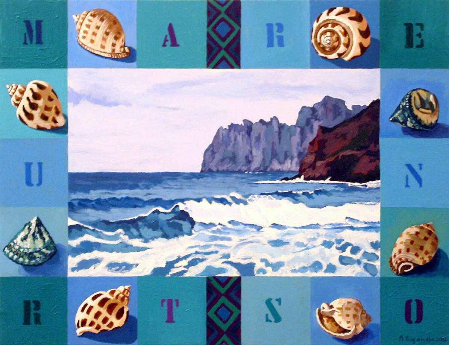 Mare Nostrum, Puerto Andratx Marietta Negueruela Original painting for sale