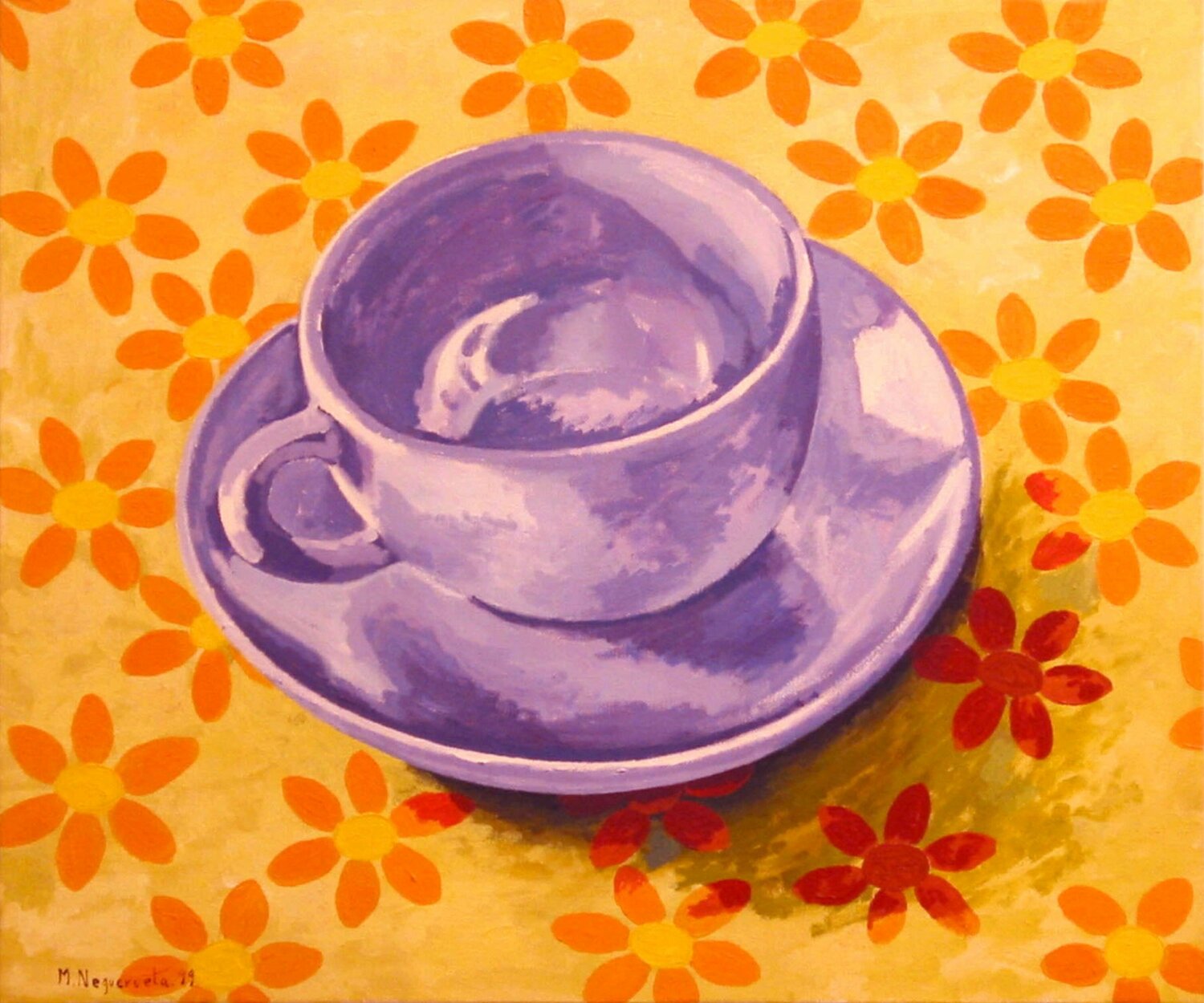 Taza vacía Marietta Negueruela Original painting for sale