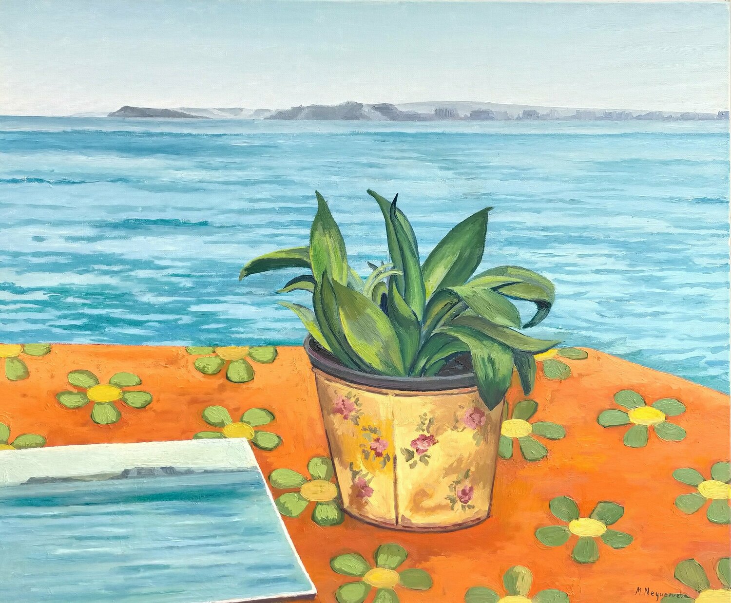 Pintando Cala Figuera Marietta Negueruela Original painting for sale