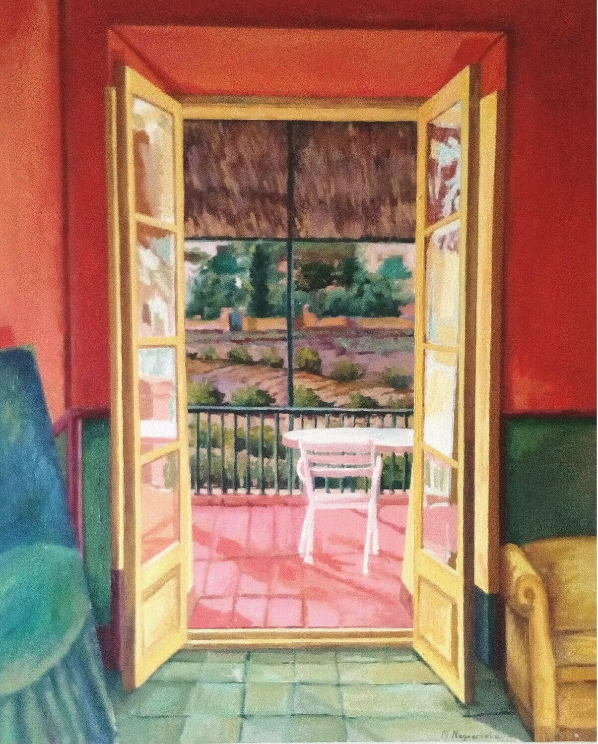 Mi casa de Génova, Mallorca Marietta Negueruela Original painting for sale