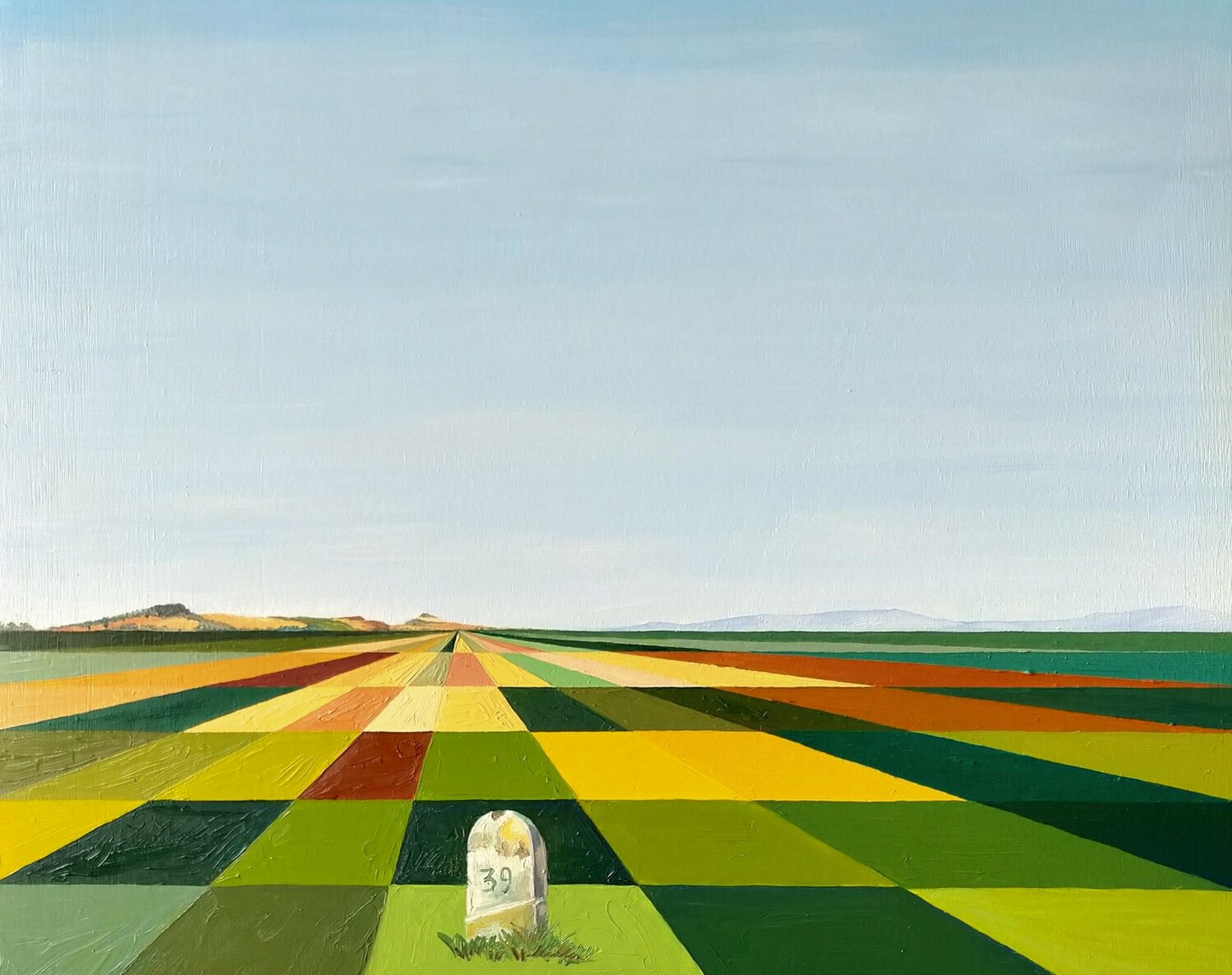 Paisajes de la nostalgia III, El mojón Marietta Negueruela Original painting for sale
