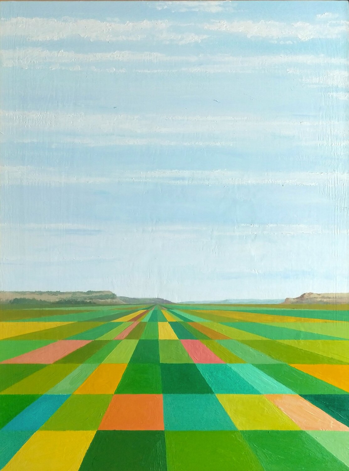 Tierra de Campos en Primavera Marietta Negueruela Original painting for sale