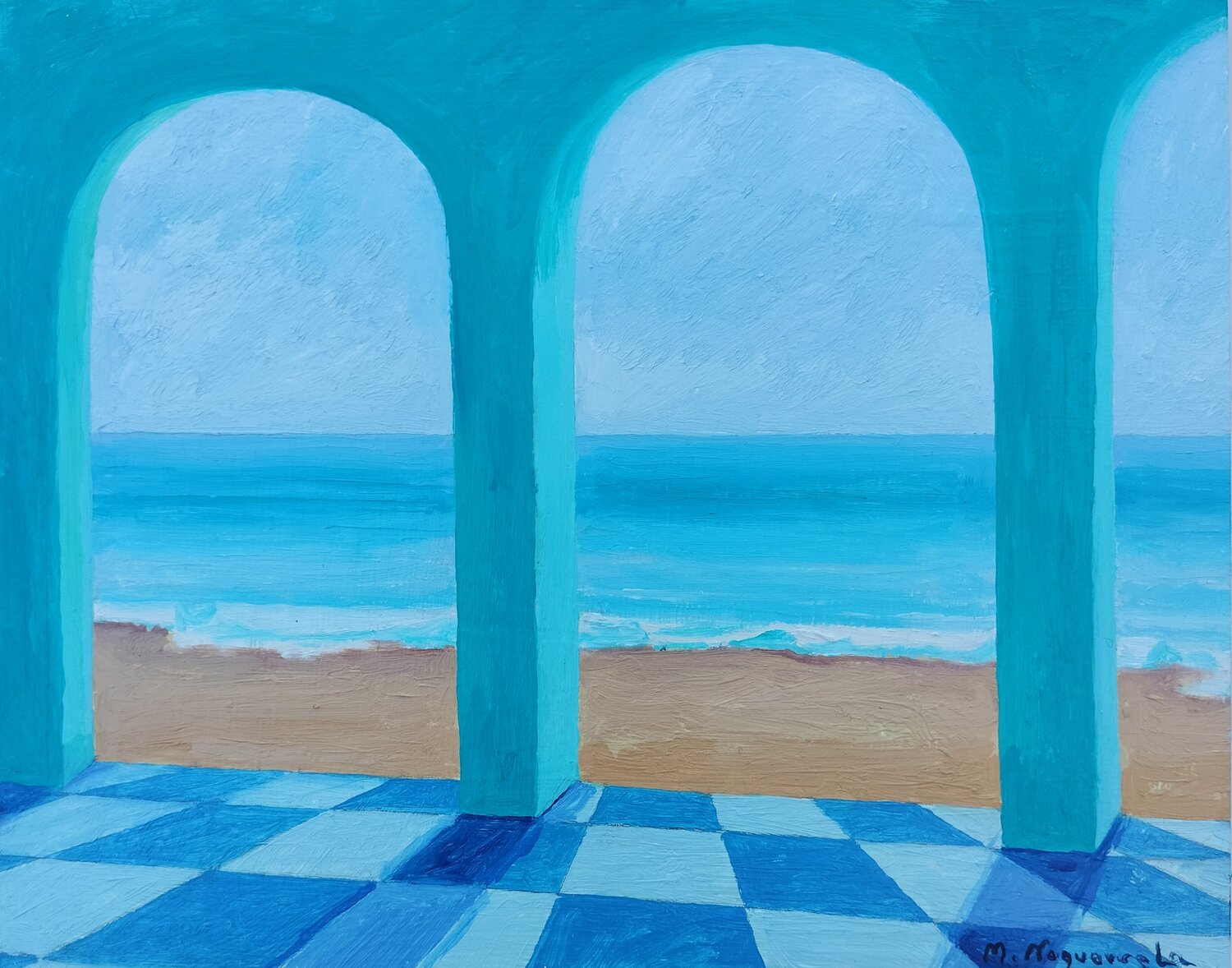 Verano en el Mediterráneo Marietta Negueruela Original painting for sale