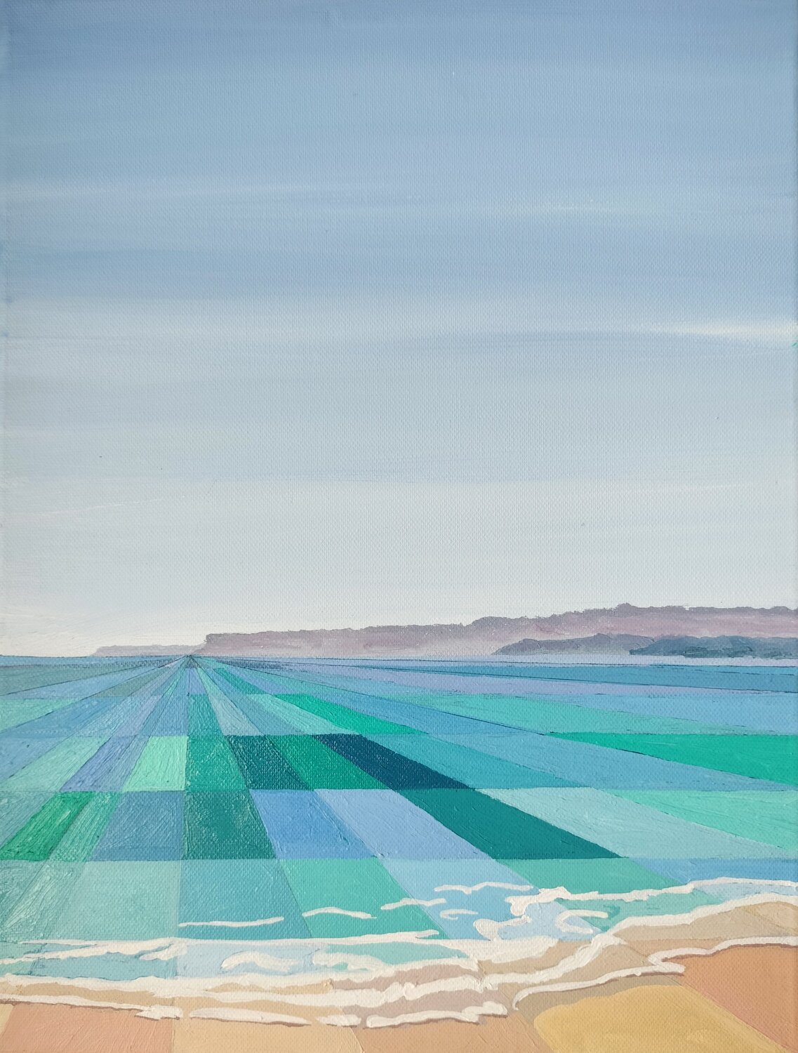 Playa del norte Marietta Negueruela Original painting for sale