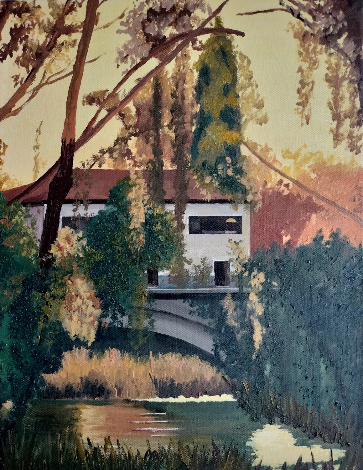 La melancolía del atardecer II Marietta Negueruela Original painting for sale