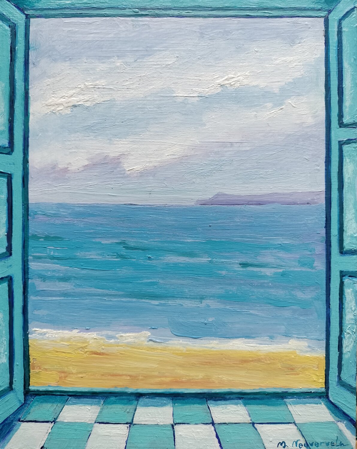 Puertas al mar Marietta Negueruela Original painting for sale