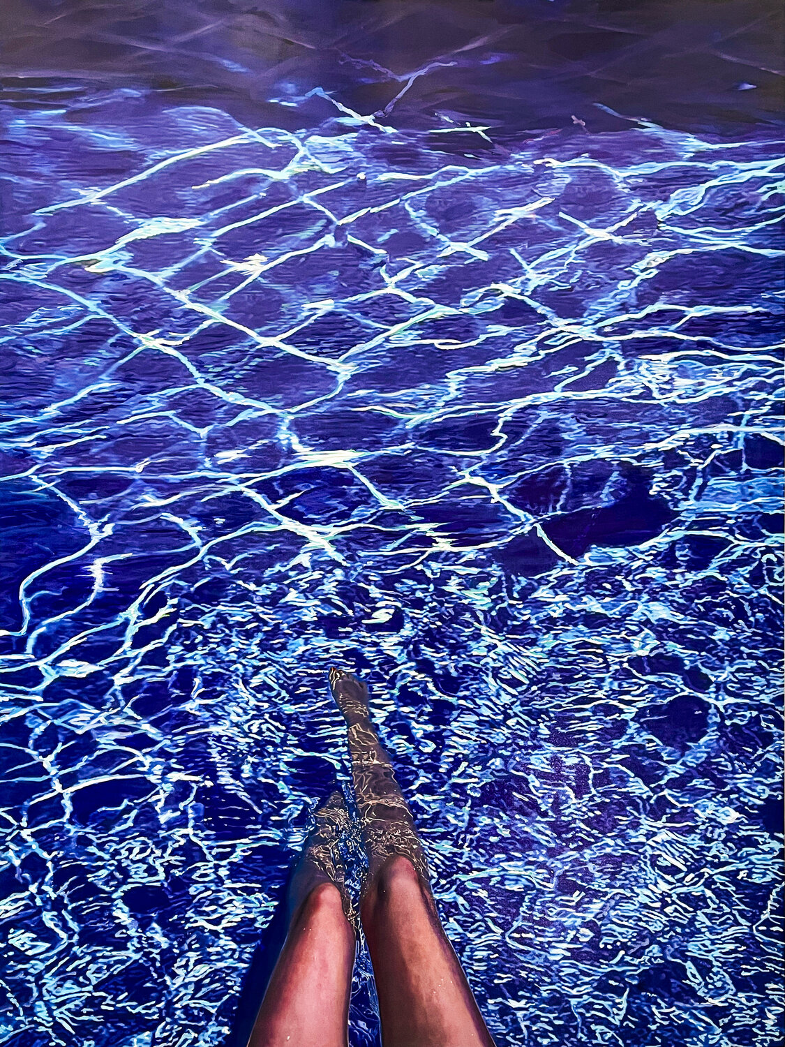 DOLCE FAR NIENTE LEGS SPLASHING José Antonio Castro-Muñiz Original painting for sale