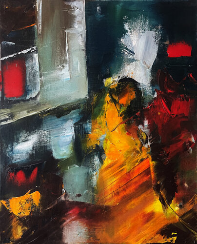 Unbekannte Kräfte by Robert Hettich, Painting for Sale on Select