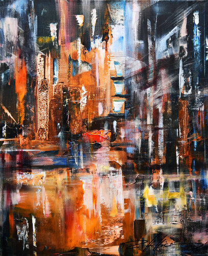 Zwischen Etagen by Robert Hettich, Painting for Sale on Select