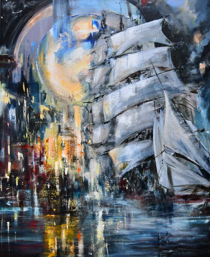 Sail of change by Robert Hettich, Painting for Sale on Select