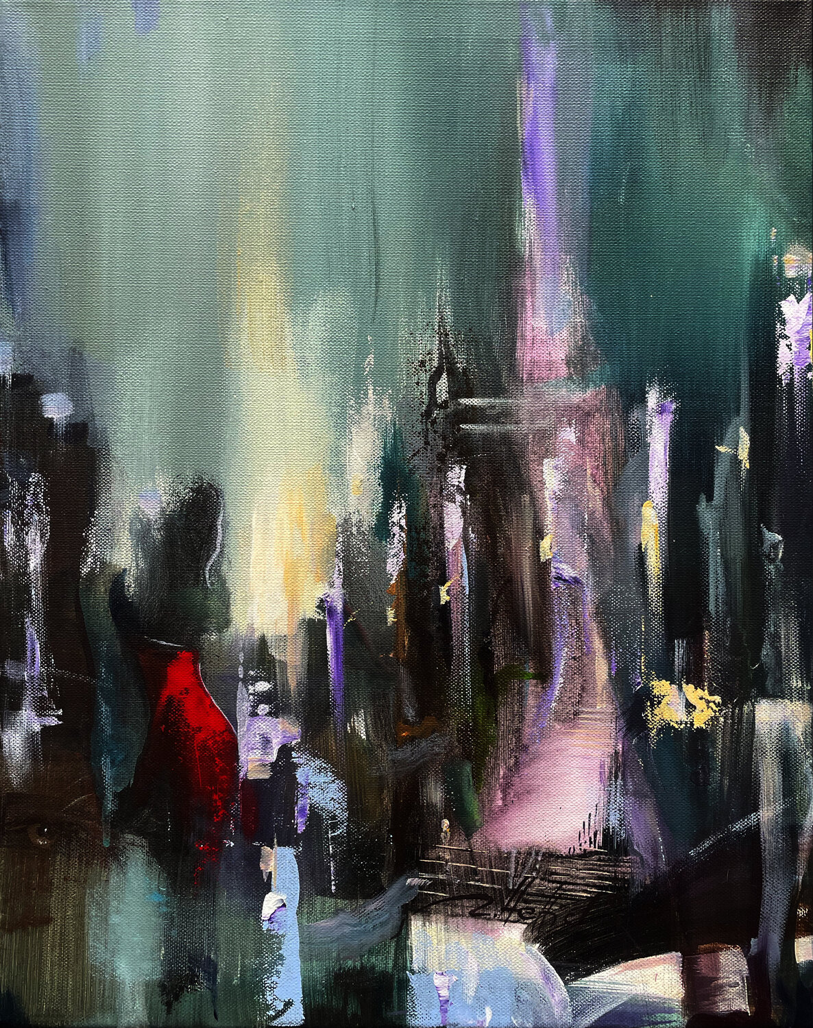 Tempel Robert Hettich Original painting for sale