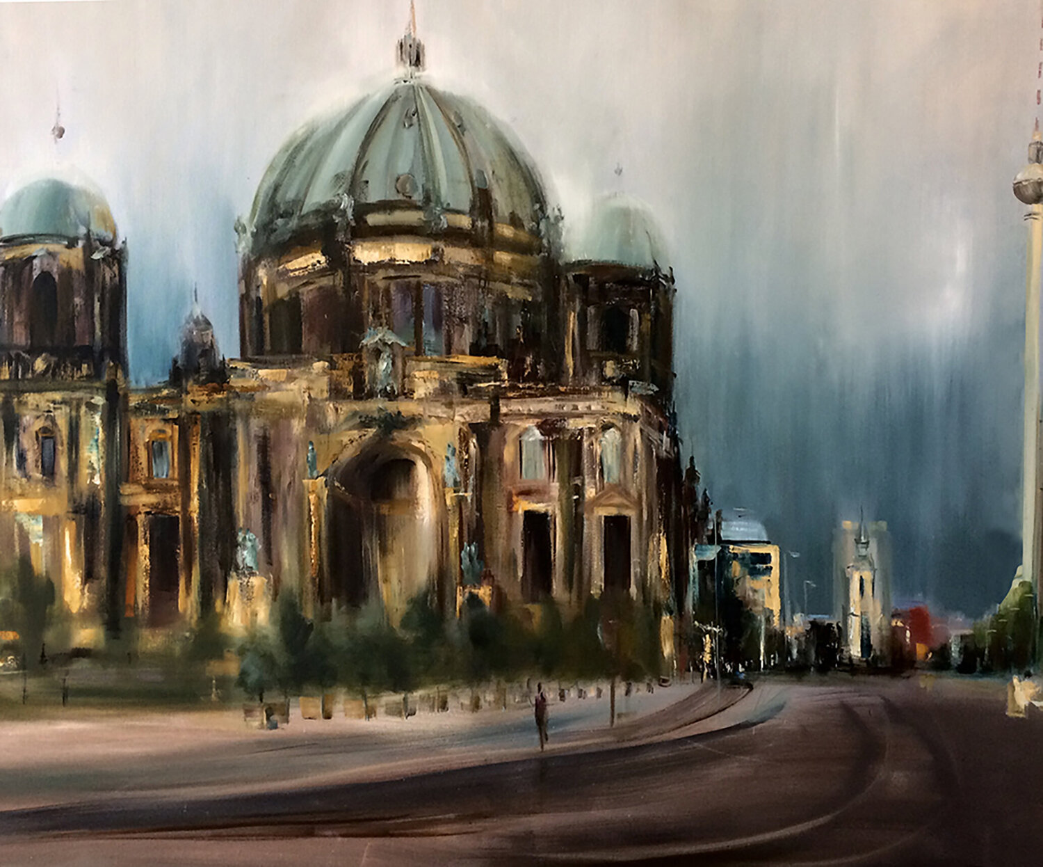 Berliner Dom Robert Hettich Original painting for sale