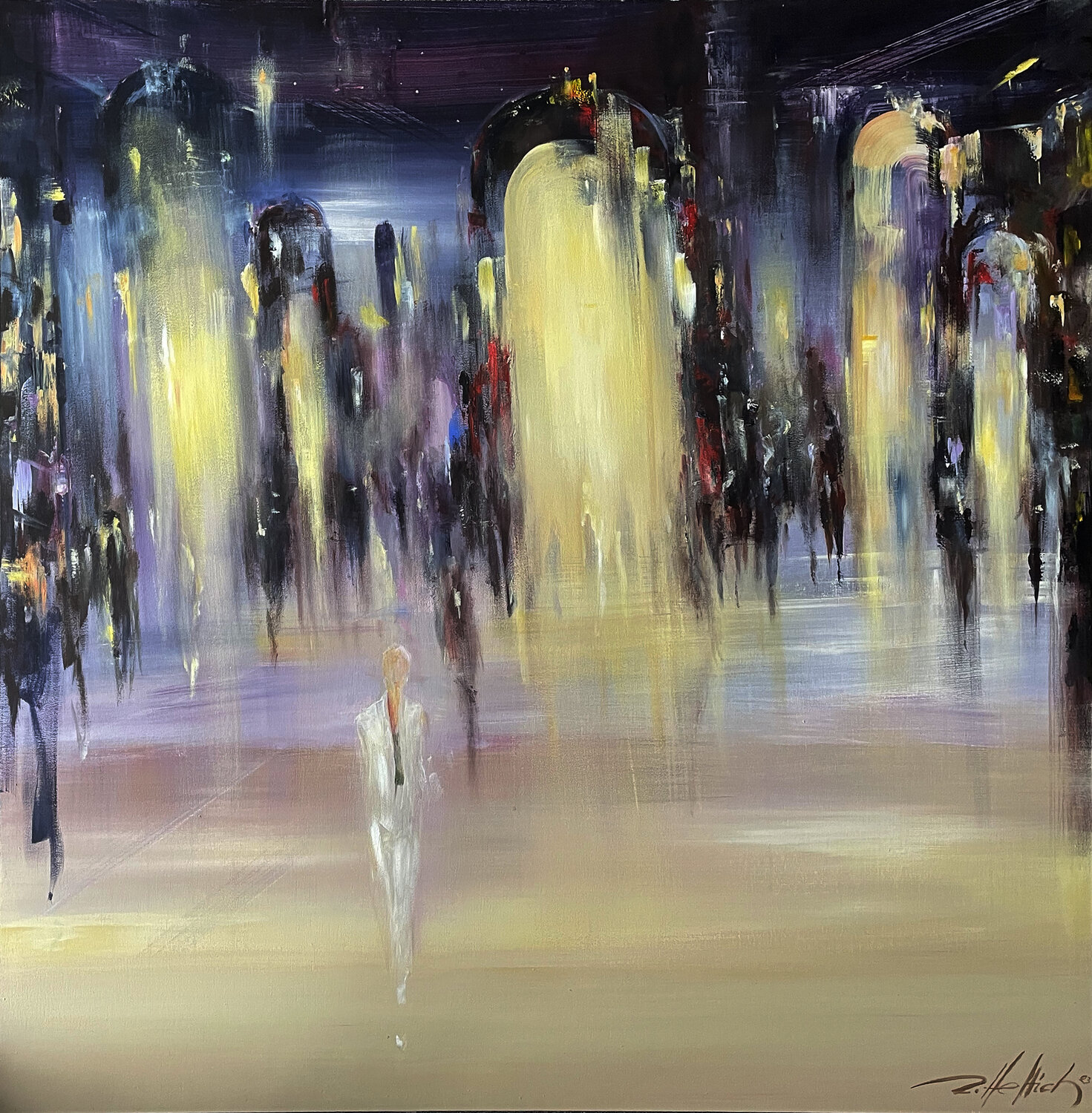 De Lumine Robert Hettich Original painting for sale