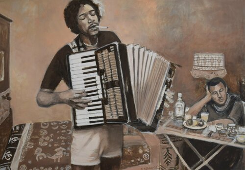 " Jimi Hendrix " by Ela Köhler, Painting for Sale on Select