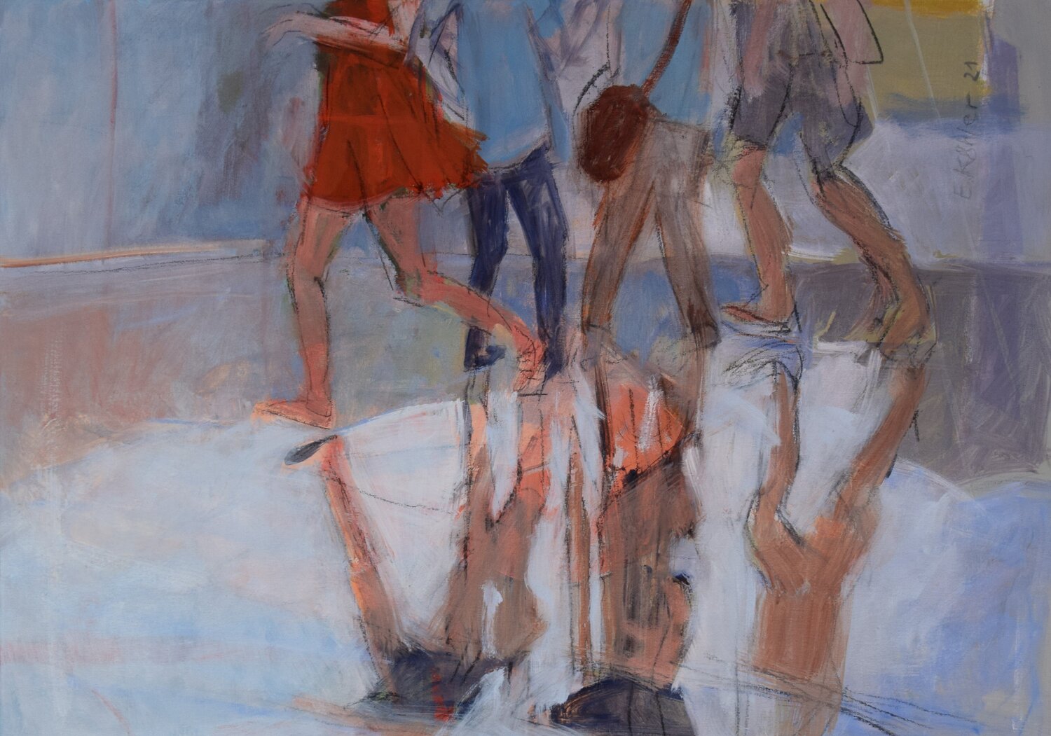 Im Regen Ela Köhler Original painting for sale