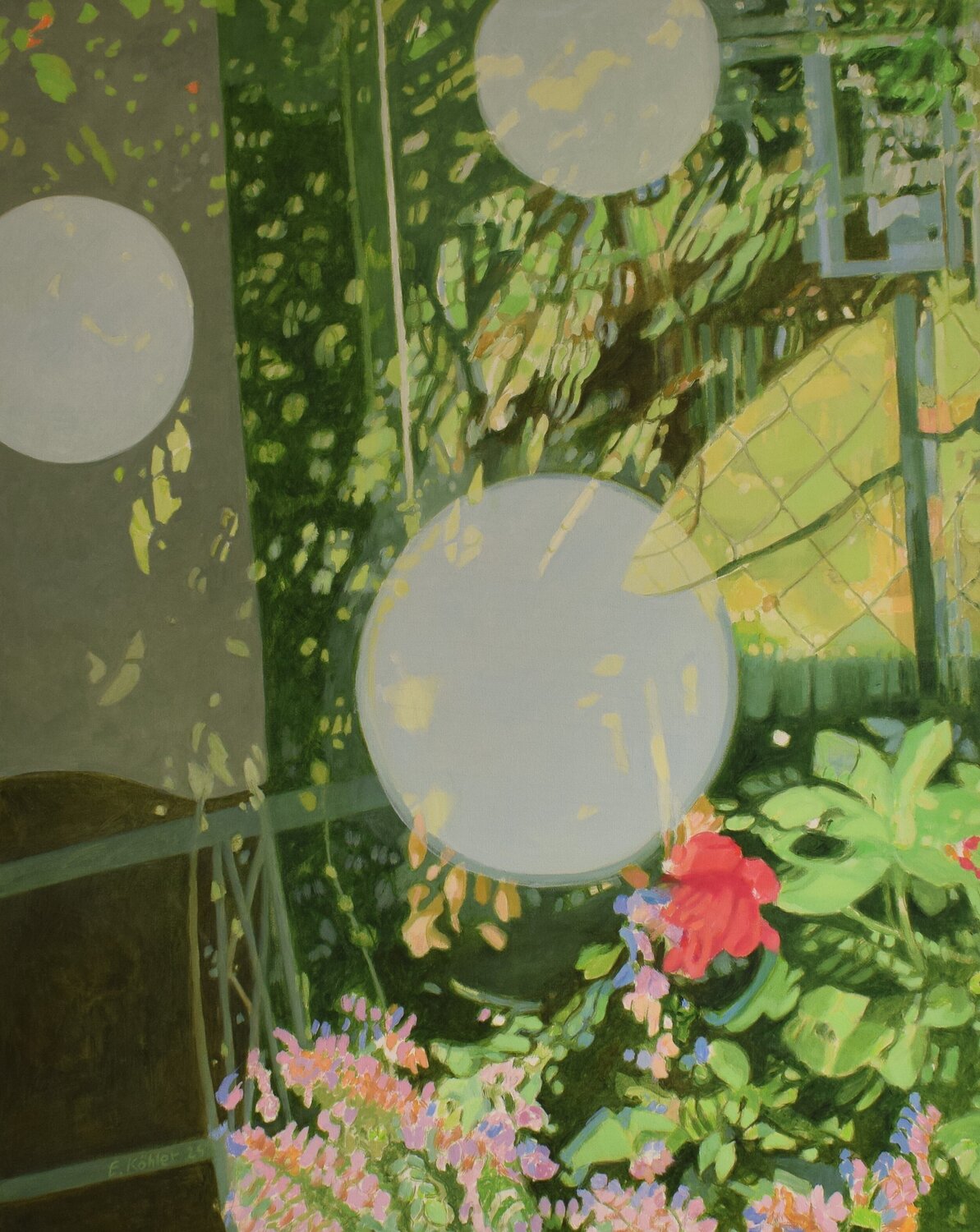 " Im Garten II " Ela Köhler Original painting for sale