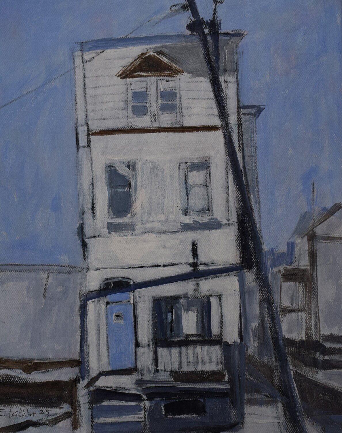 Das weiße Haus Ela Köhler Original painting for sale