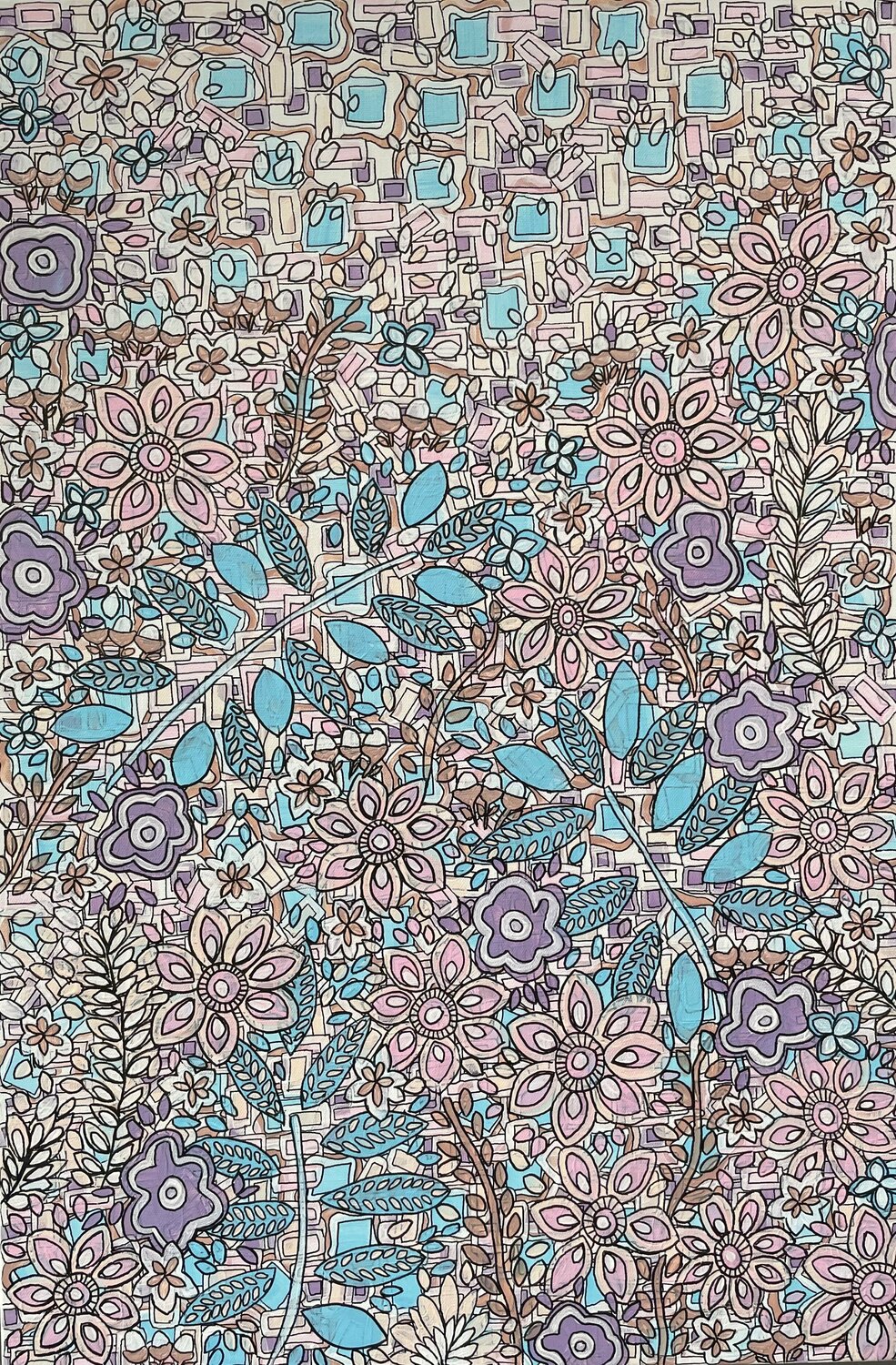 FLOWERING Carol Zsolt Original painting for sale