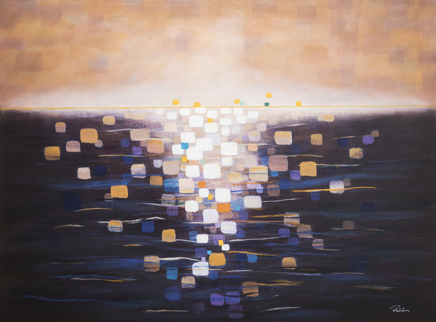 Sunset Drift Bruce Peebles Original painting for sale