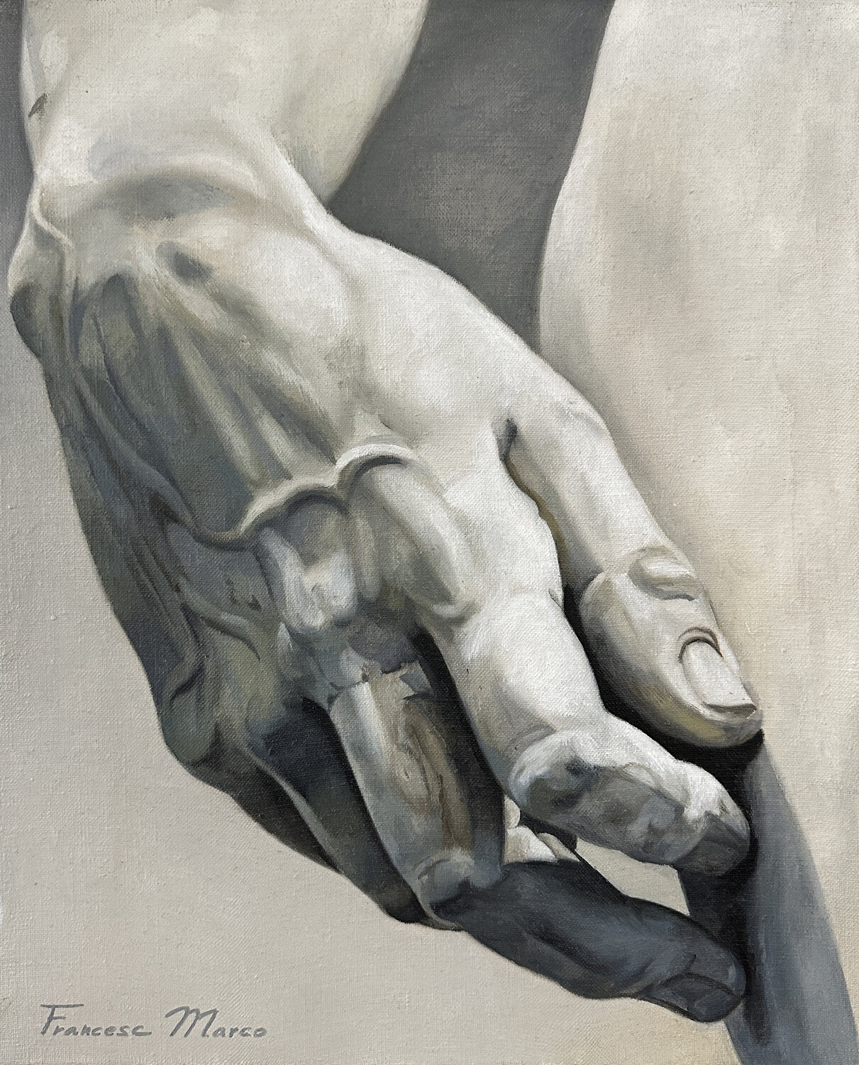 Note for work ALLEGORY XXXI Francesc Marco Original painting for sale