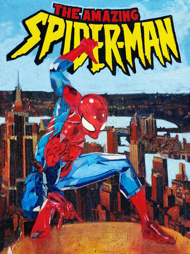 SPIDERMAN by Giuseppe Valia, Painting for Sale on Select