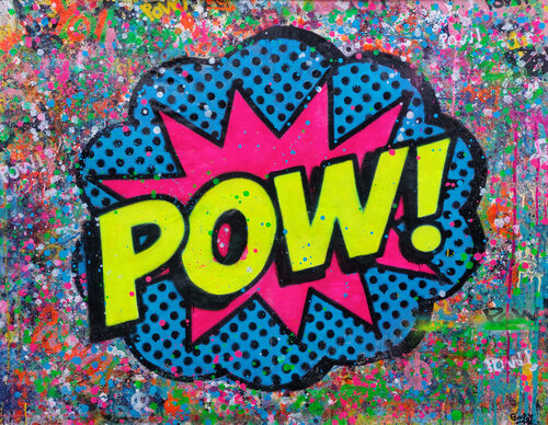 POW! by Giuseppe Valia, Painting for Sale on Select