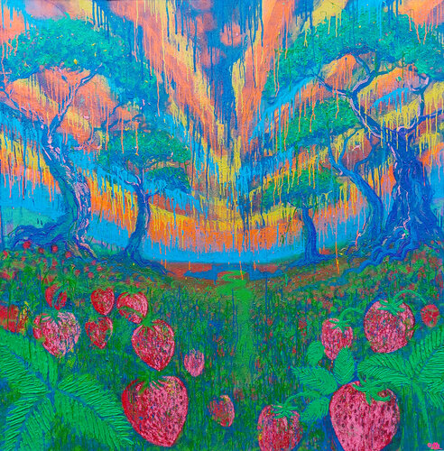Strawberry Fields Forever by Giuseppe Valia, Painting for Sale on Select