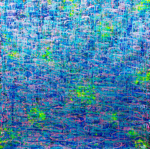 Iridescent thoughtless awareness by Giuseppe Valia, Painting for Sale on Select