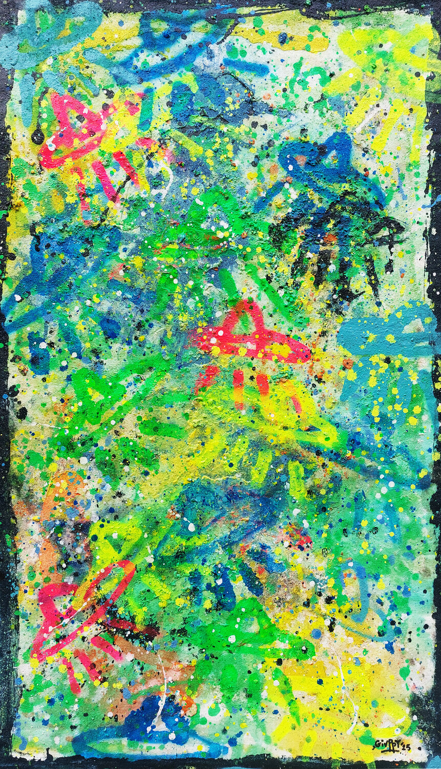 RGB Abduction Giuseppe Valia Original painting for sale