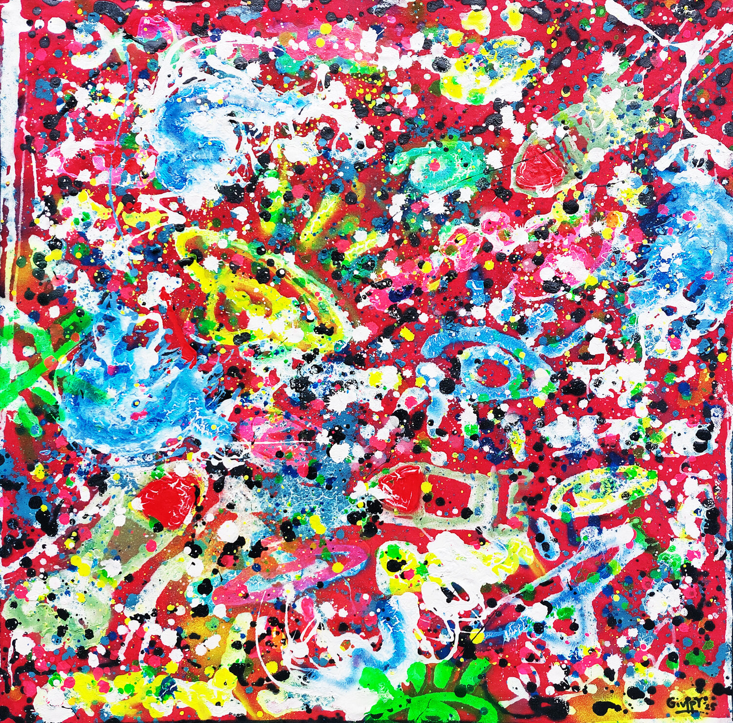 Explosive Control Giuseppe Valia Original painting for sale