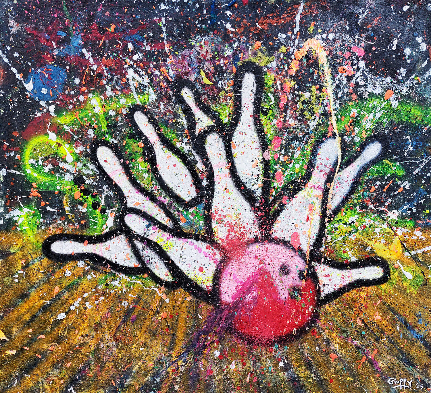 Strike! Giuseppe Valia Original painting for sale