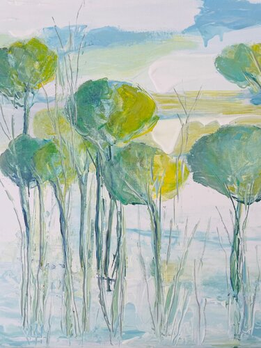 Le doux chant des arbres by Sophie Petetin, Painting for Sale on Select