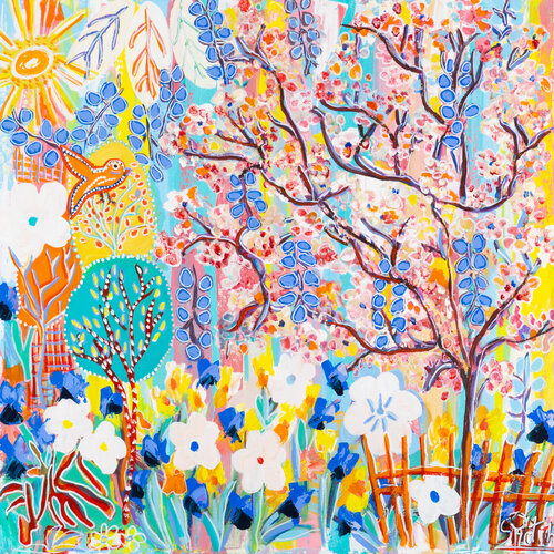 Un petit Bonheur tout simple. by Sophie Petetin, Painting for Sale on Select