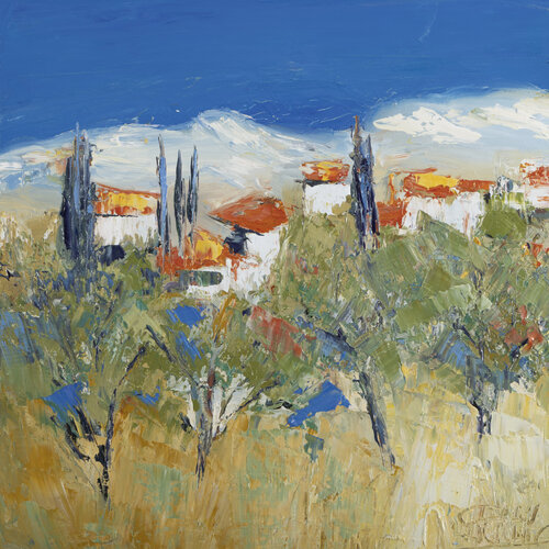 Provence sous les amandiers by Sophie Petetin, Painting for Sale on Select