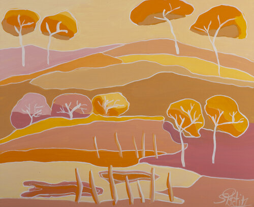 un petit air d'automne by Sophie Petetin, Painting for Sale on Select