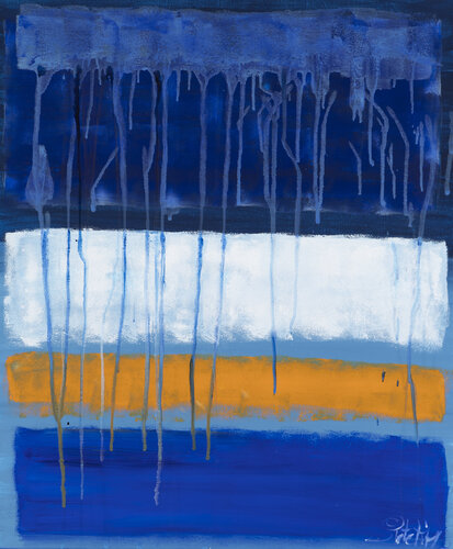Rêve bleu au petit matin by Sophie Petetin, Painting for Sale on Select