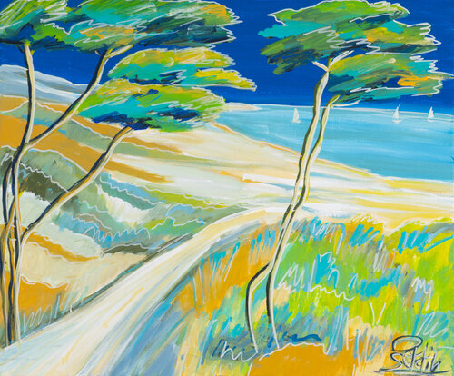 Nez au vent by Sophie Petetin, Painting for Sale on Select