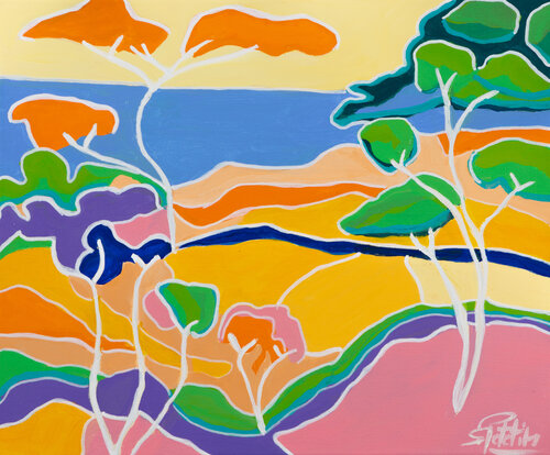Un joli endroit by Sophie Petetin, Painting for Sale on Select