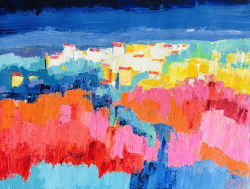 Lubéron une grande lumiere by Sophie Petetin, Painting for Sale on Select