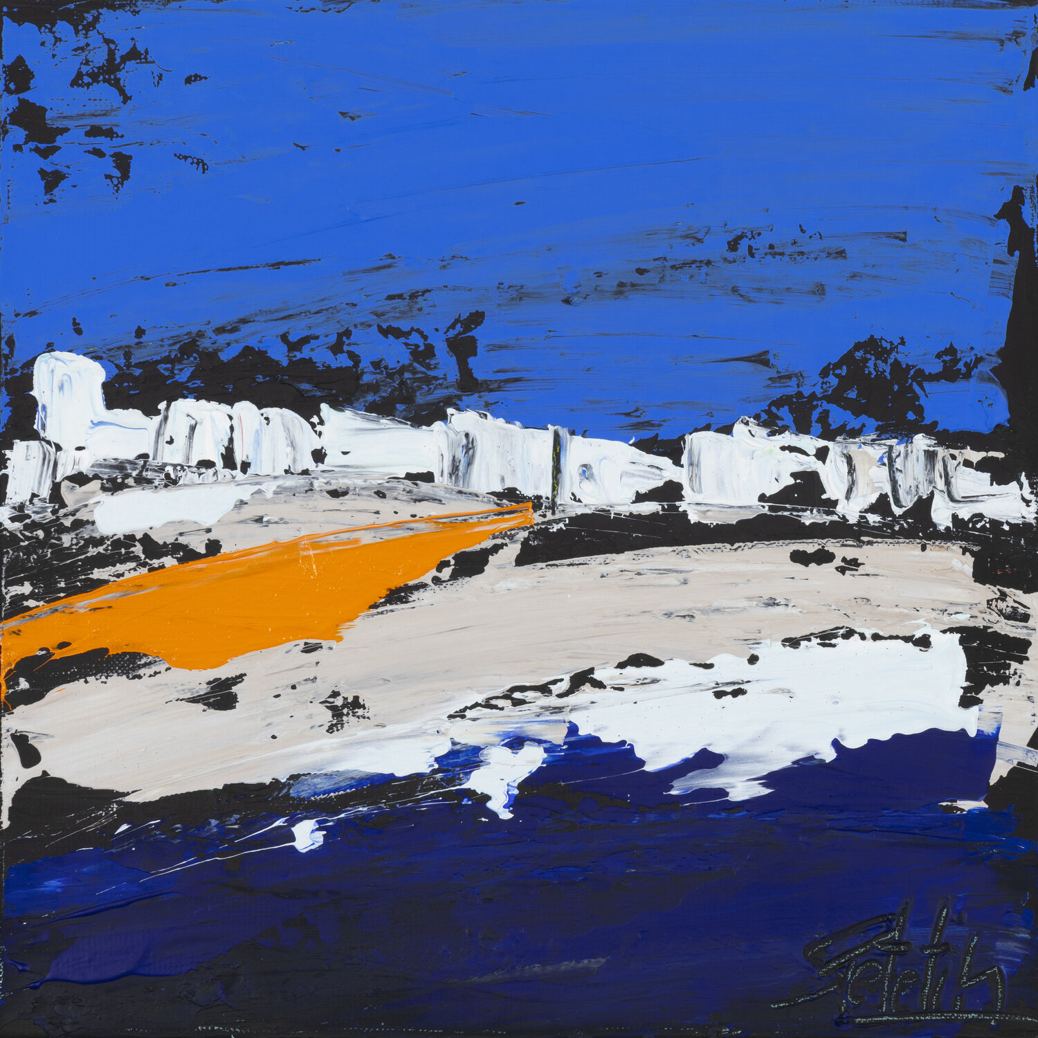 nocturne à la Baule Sophie Petetin Original painting for sale