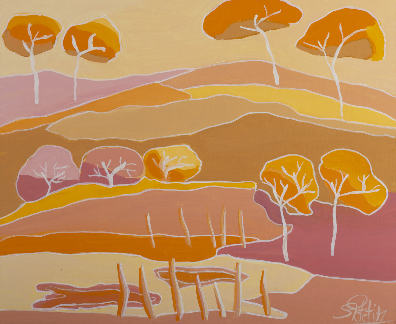 un petit air d'automne Sophie Petetin Original painting for sale
