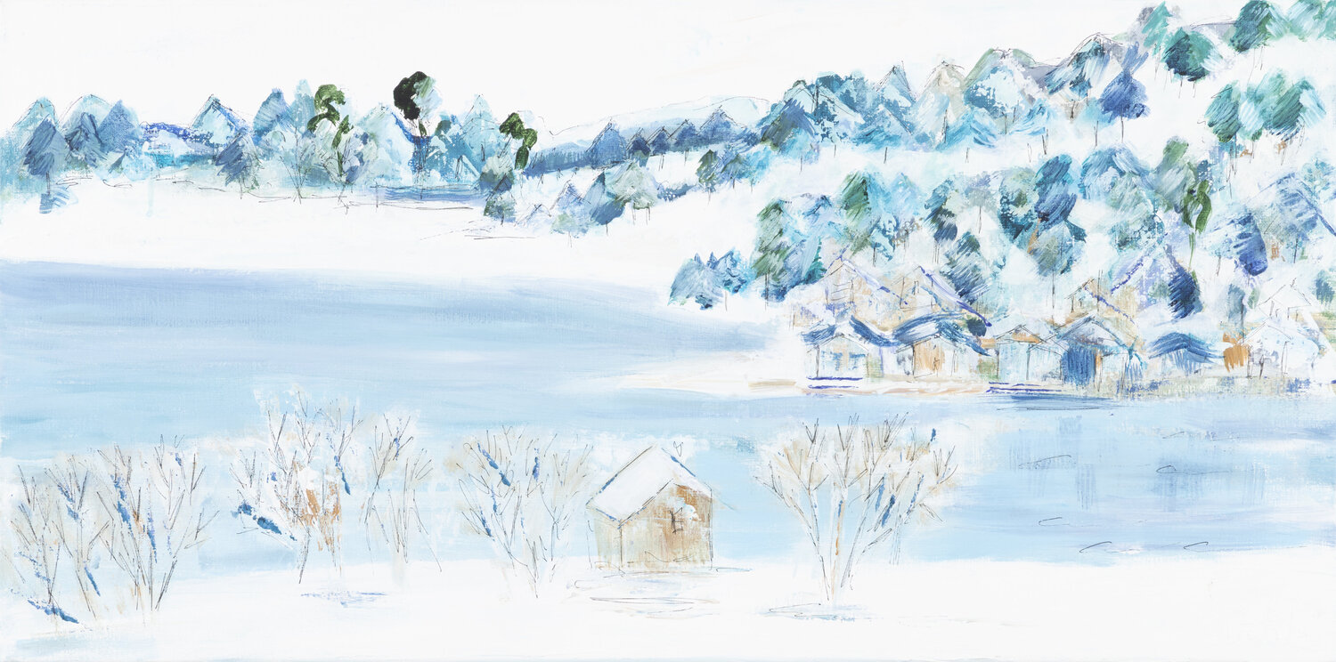 Ô lac, comme la neige te va bien Sophie Petetin Originalgemälde zu verkaufen