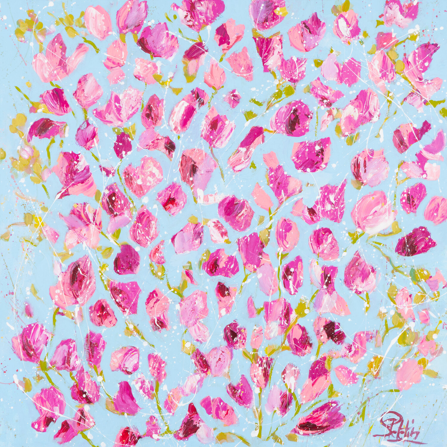 Le printemps des magnolias Sophie Petetin Original painting for sale