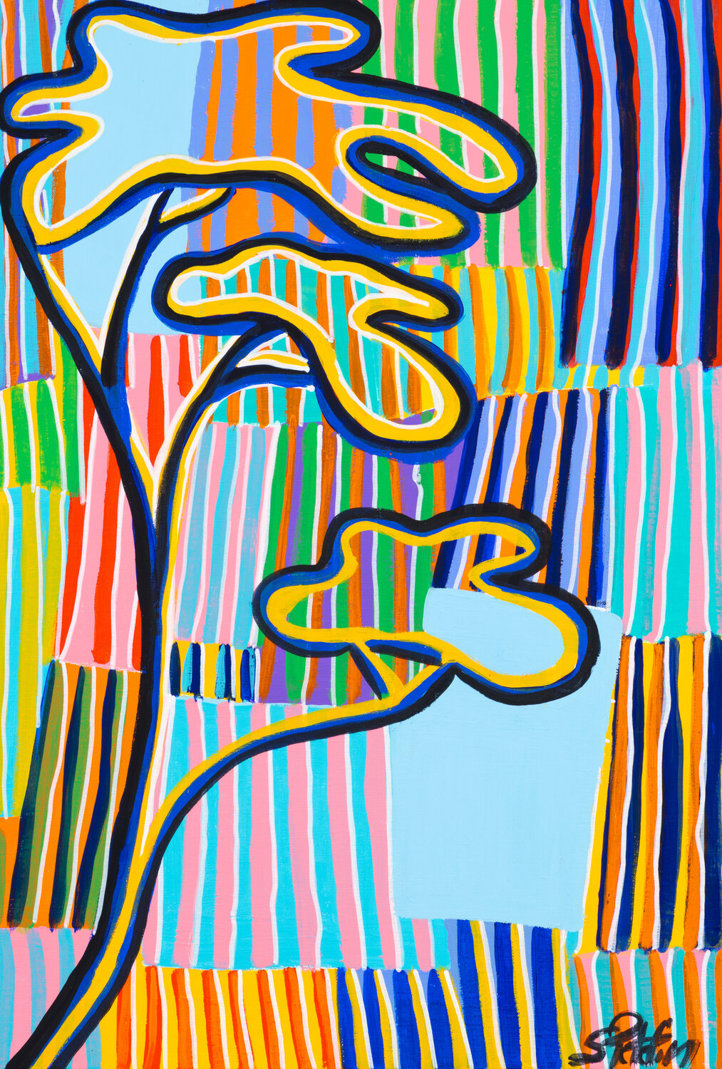 Turri colors pour les pins Sophie Petetin Original painting for sale