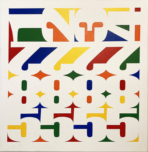 Vibrant Flow – Equilibrio tra colore, geometria e contemplazione by Paolo Grassi, Painting for Sale on Select