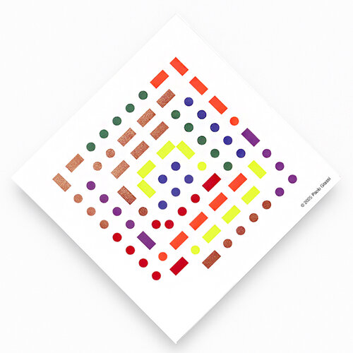 Spiral Morse Sequence - Edition 90 x 90 cm by Paolo Grassi, Painting for Sale on Select